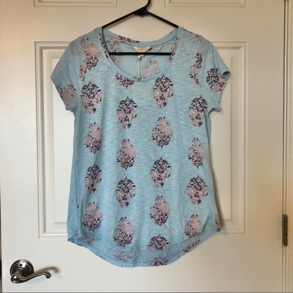 Blue & Pink Lucky Brand Top